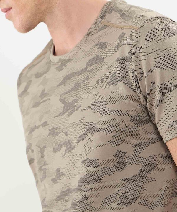 Camiseta Manga Corta Unicolor Texturizada image number null