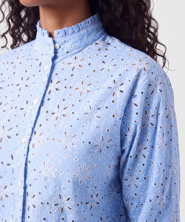 Blusa Manga Larga Calada Para Mujer