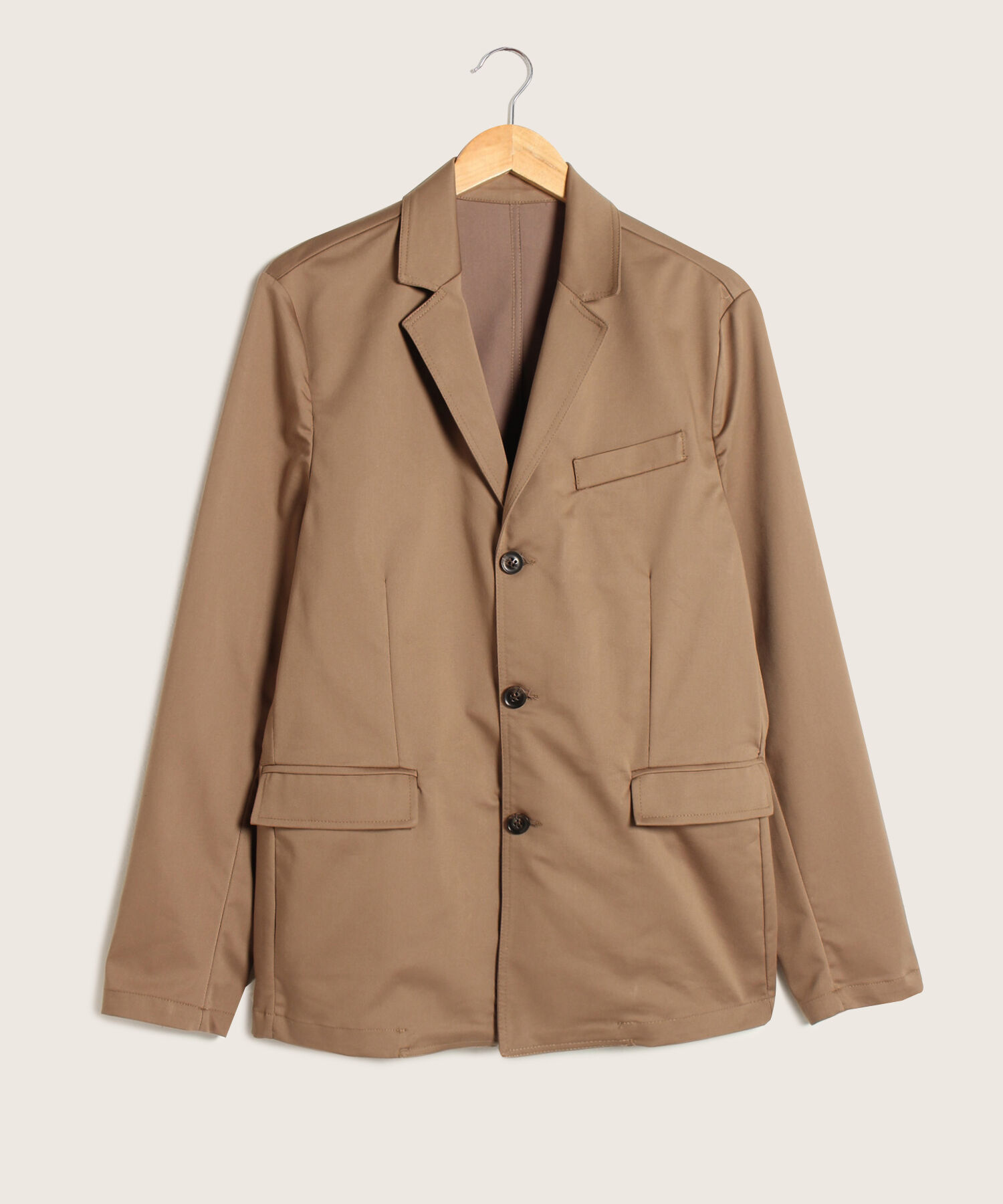 Blazer Liviano En Tela Plana