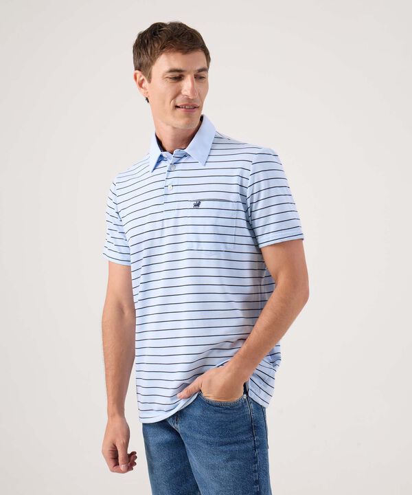 Polo Cuello Duro Con Rayas image number null