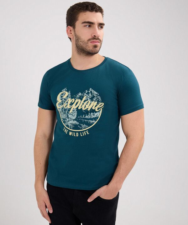 Camiseta Manga Corta Cuello Redondo