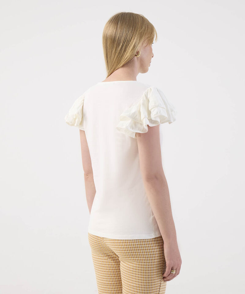 Blusa Para Mujer con Hombros con Volantes