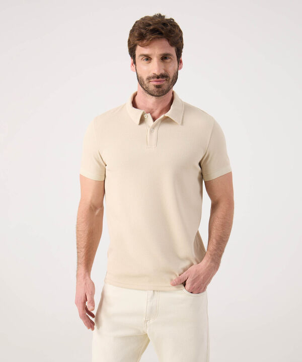 Polo Unicolor Texturizada  image number null