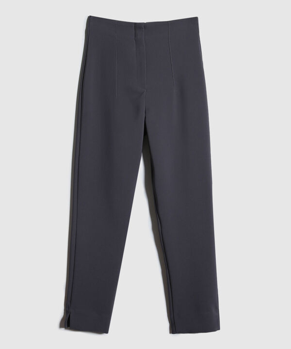 Pantalon Tiro Alto Unicolor