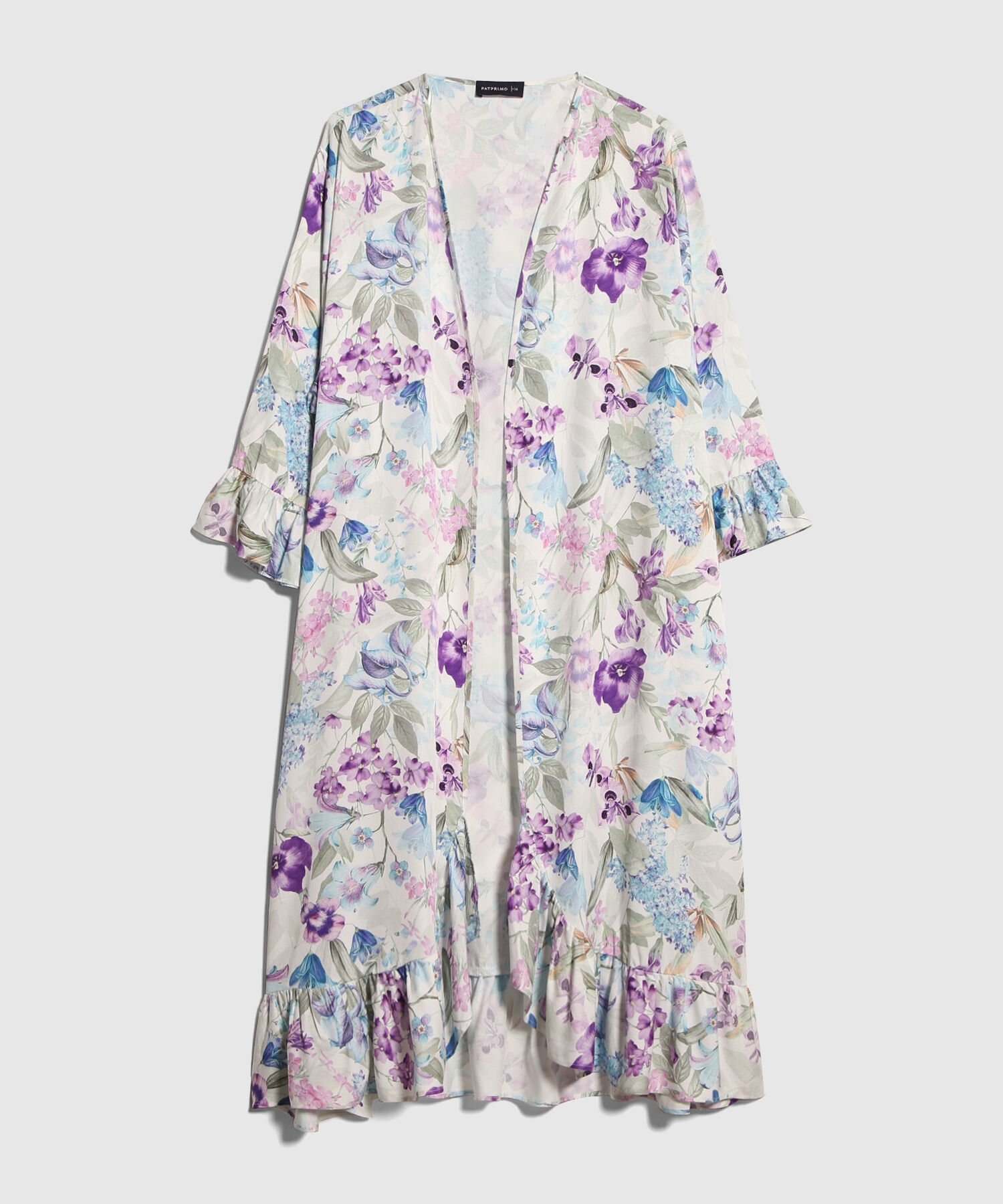 Chaqueta Estampada Tipo Kimono