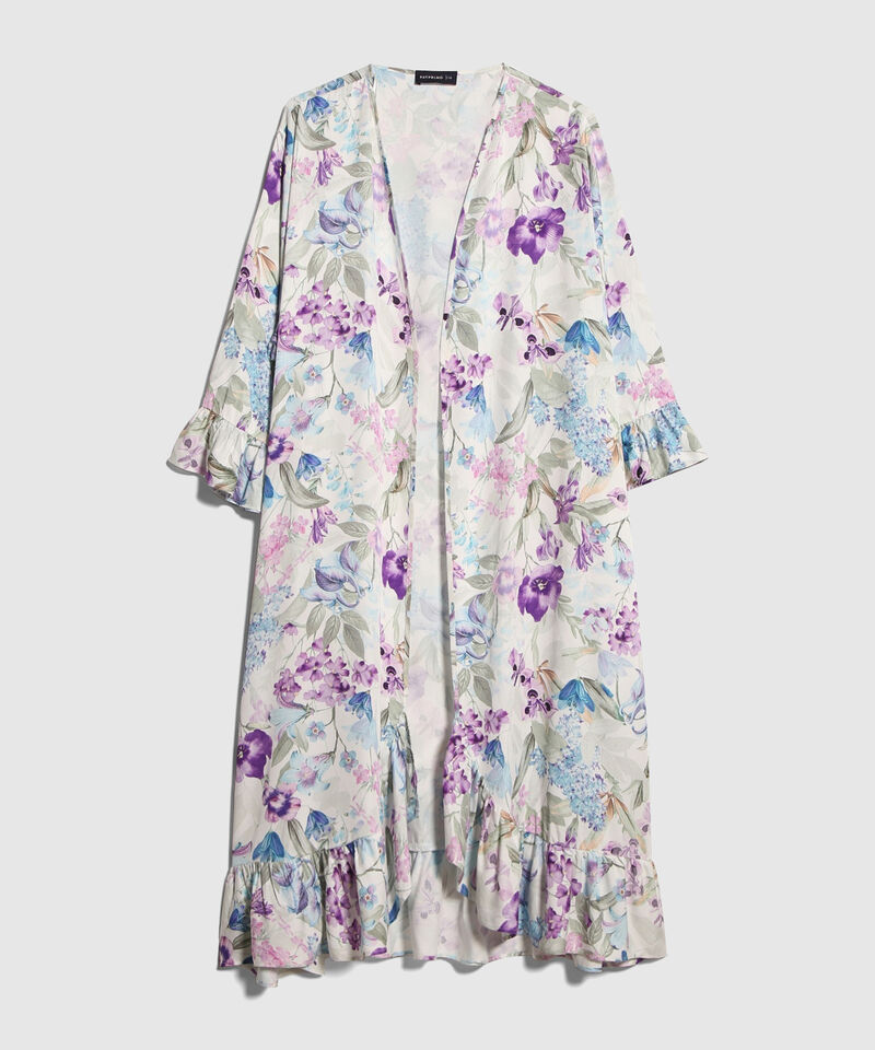 Chaqueta Estampada Tipo Kimono