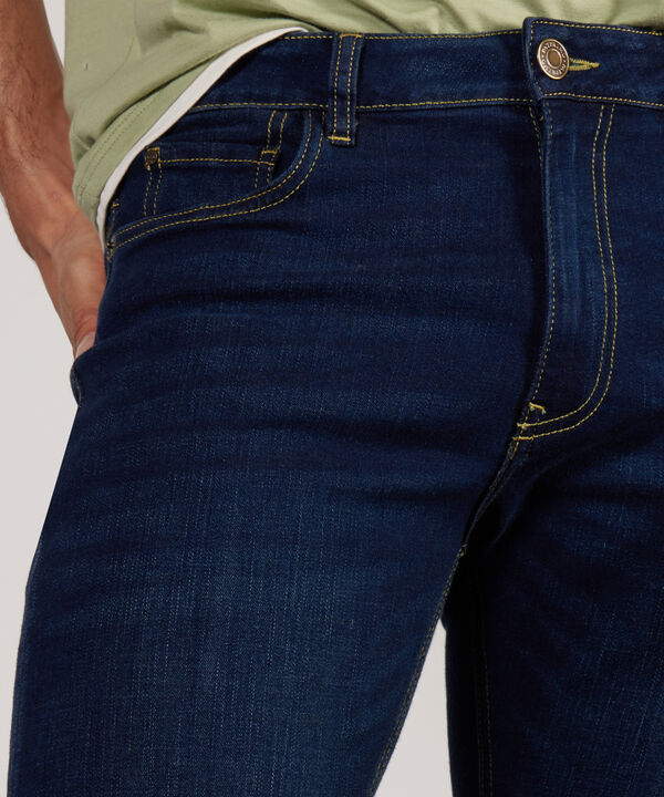 Jean Rimo Masculino Jean Regular Clásica Tono Azul Oscuro image number null