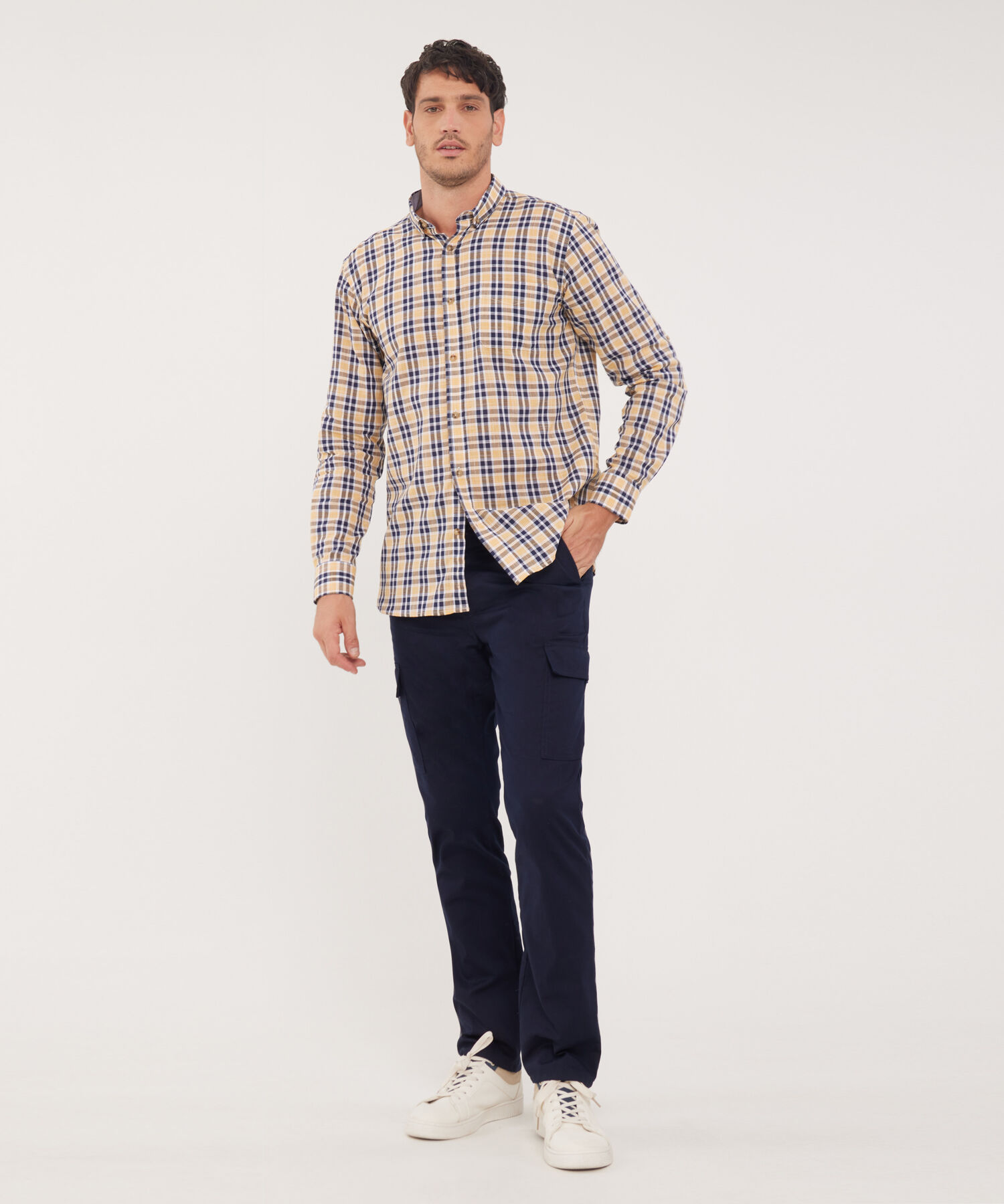 Camisa Manga Larga Button Down