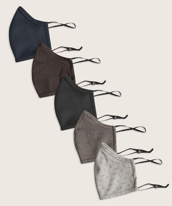 Pack 5 De Tapabocas Ajustables Para Hombre