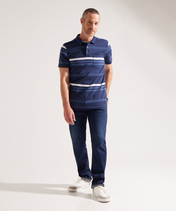 Polo a Rayas con Bolsillo