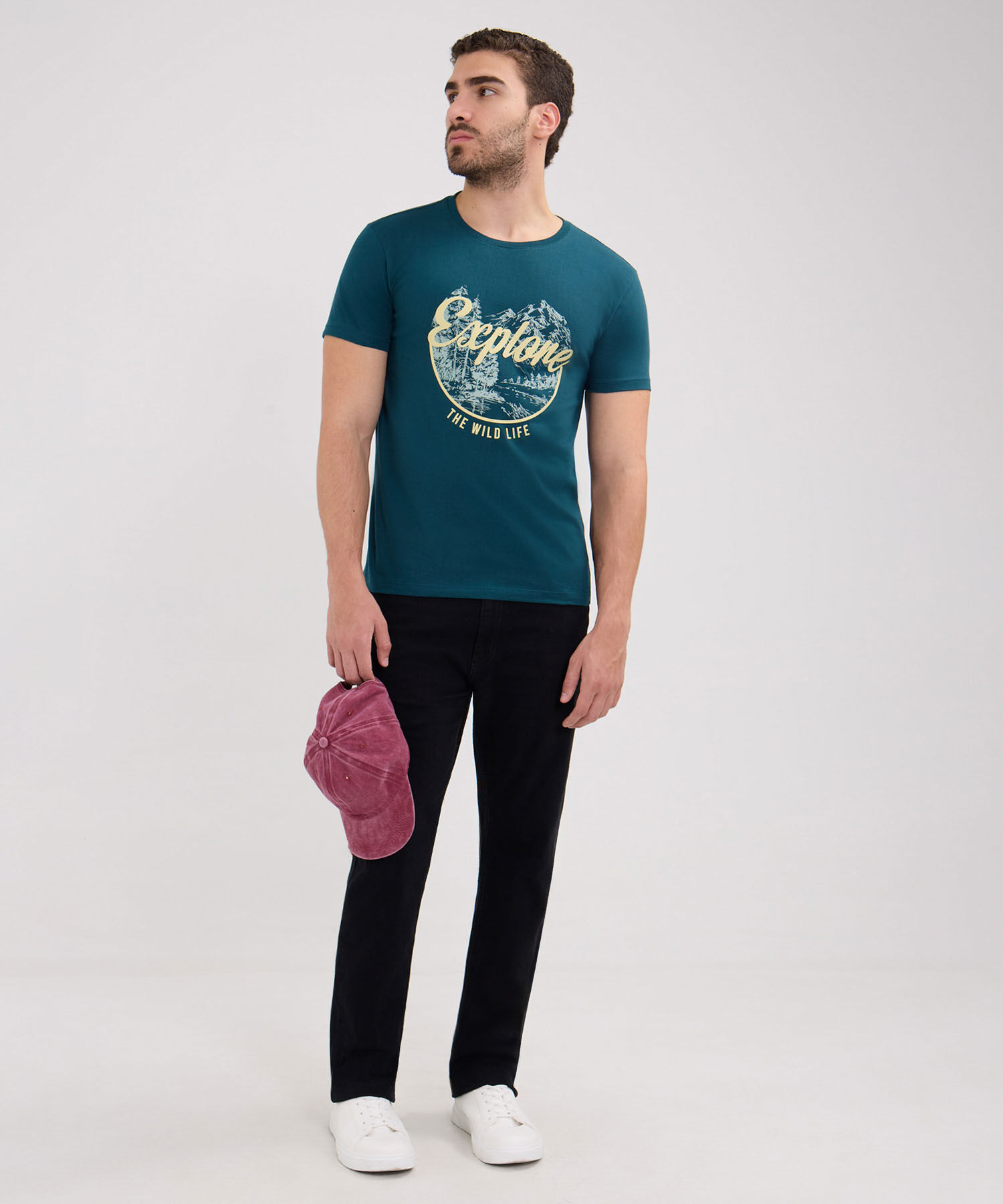 Camiseta Manga Corta Cuello Redondo