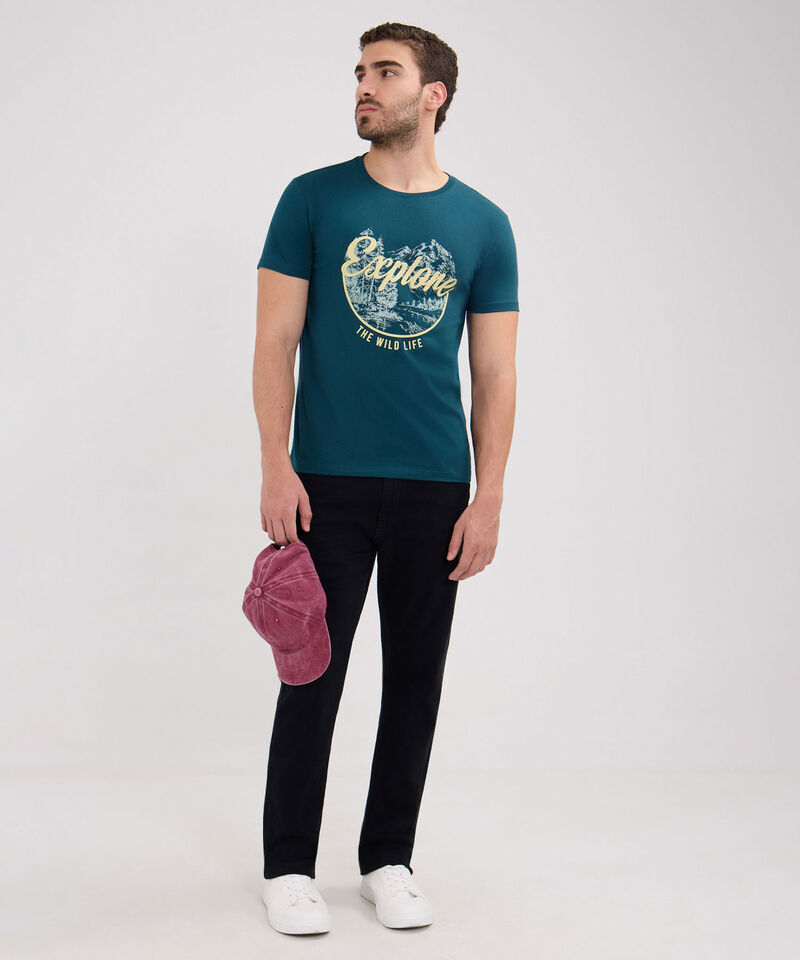 Camiseta Manga Corta Cuello Redondo