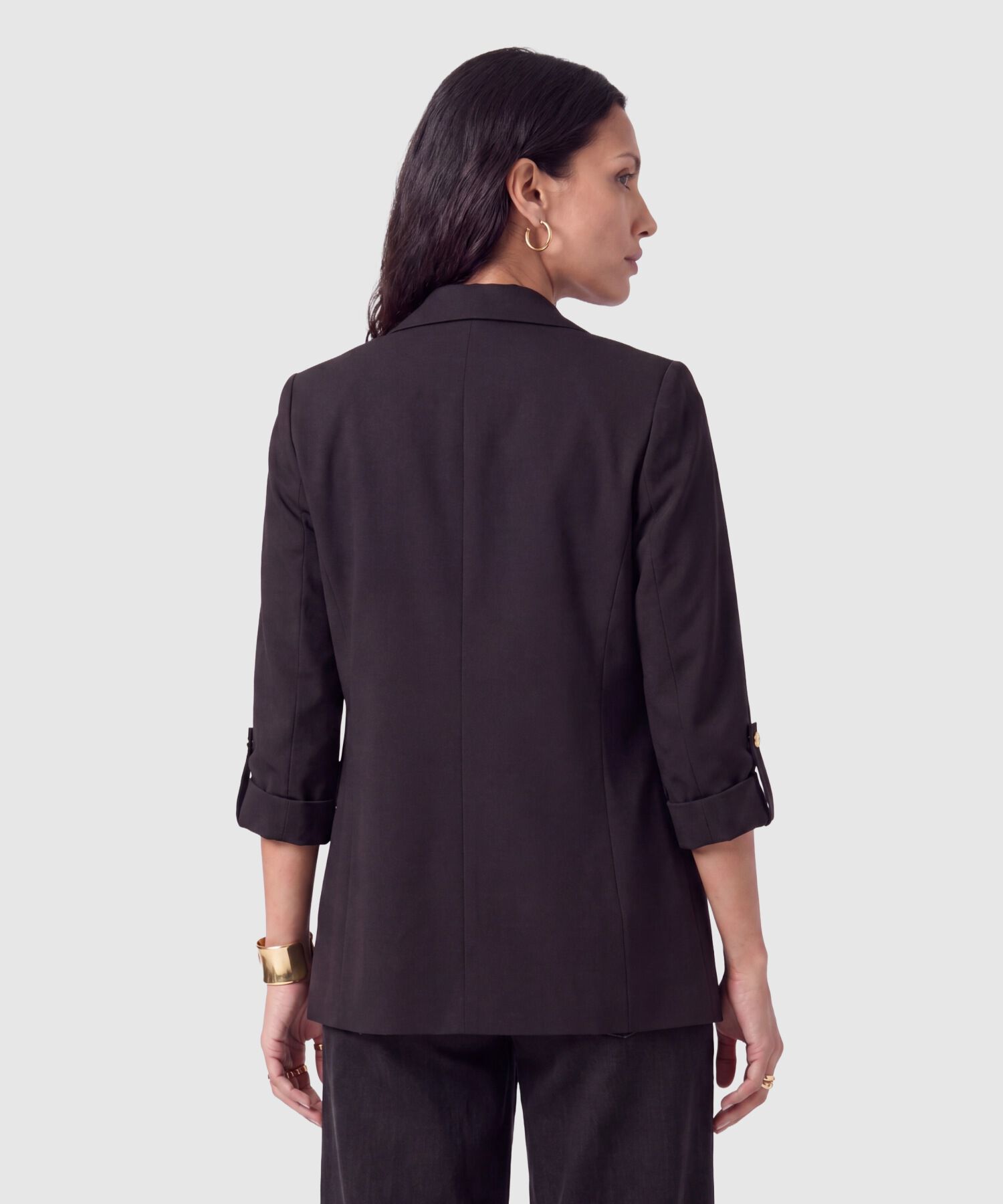 Blazer Casual Manga Larga Mujer