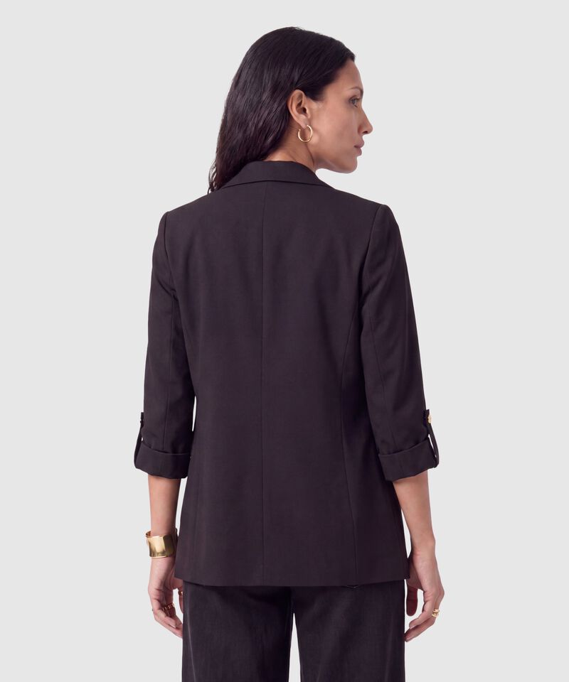 Blazer Casual Manga Larga Mujer