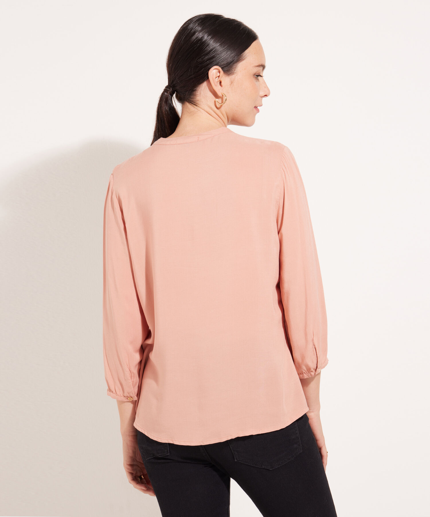 Blusa Manga 3/4 Unicolor