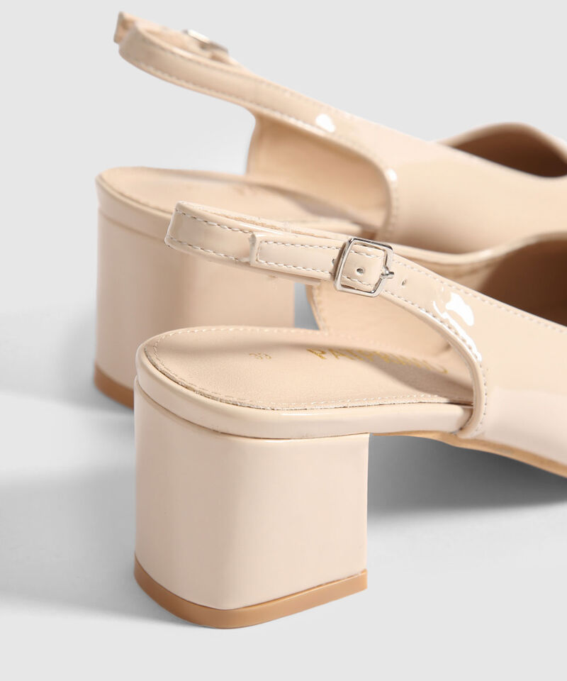Tacones en Efecto Cuero
