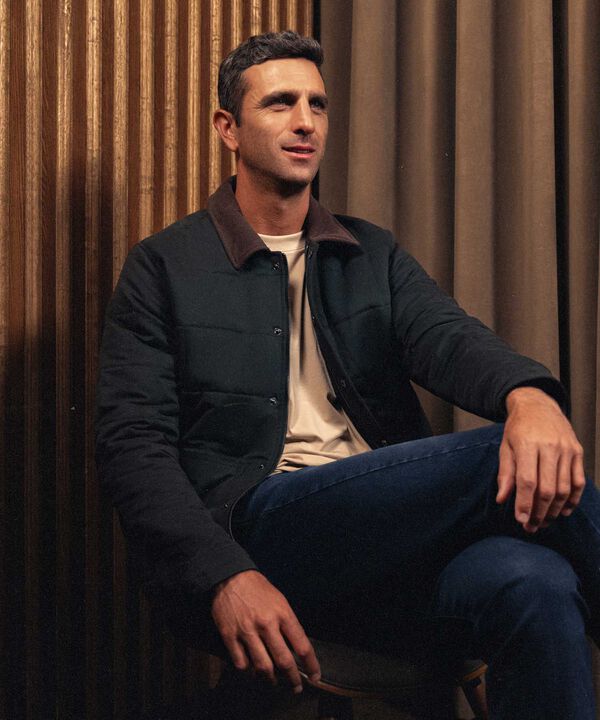 Chaqueta En Pana Acolchada Para Hombre