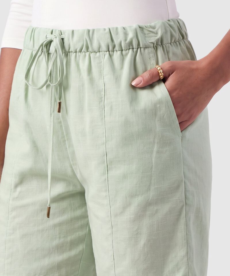 Bermuda Cintura El&aacute;stica Cord&oacute;n Mujer