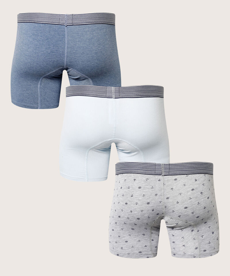Boxer Pack X3 Medio Unicolor