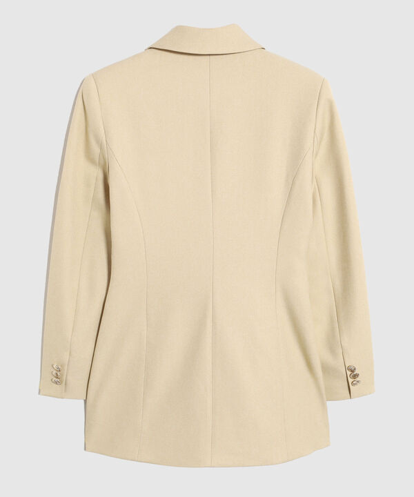 Blazer Doble Botonadura Y Solapa Para Mujer