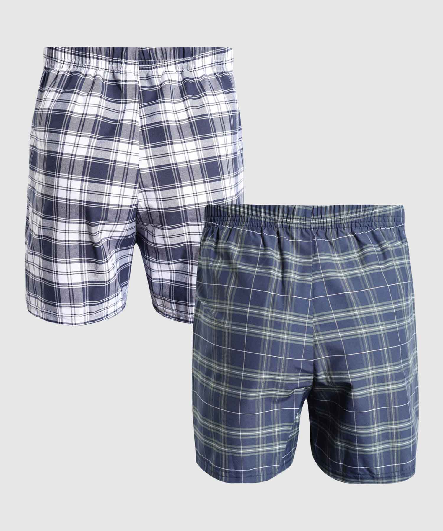 Pack X 2 Boxer Amplios A Cuadros