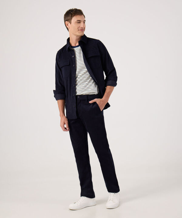 Pantalon Unicolor En Pana image number null