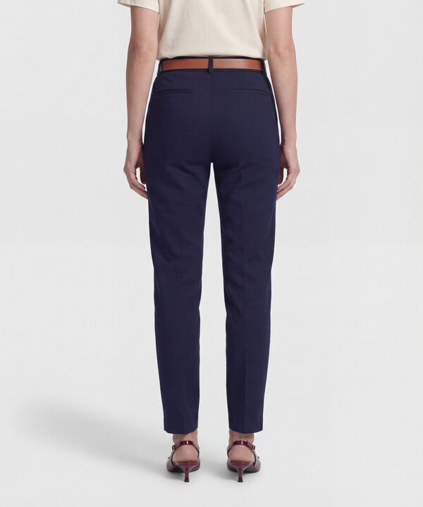 Pantal&oacute;n Unicolor Tipo Chino Para Mujer