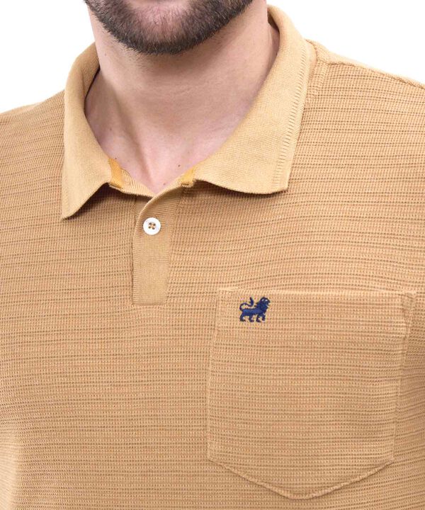 Polo Cuello Tejido Con Bolsillo Para Hombre image number null