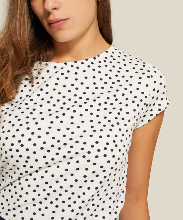 Camiseta Estampado de Lunares
