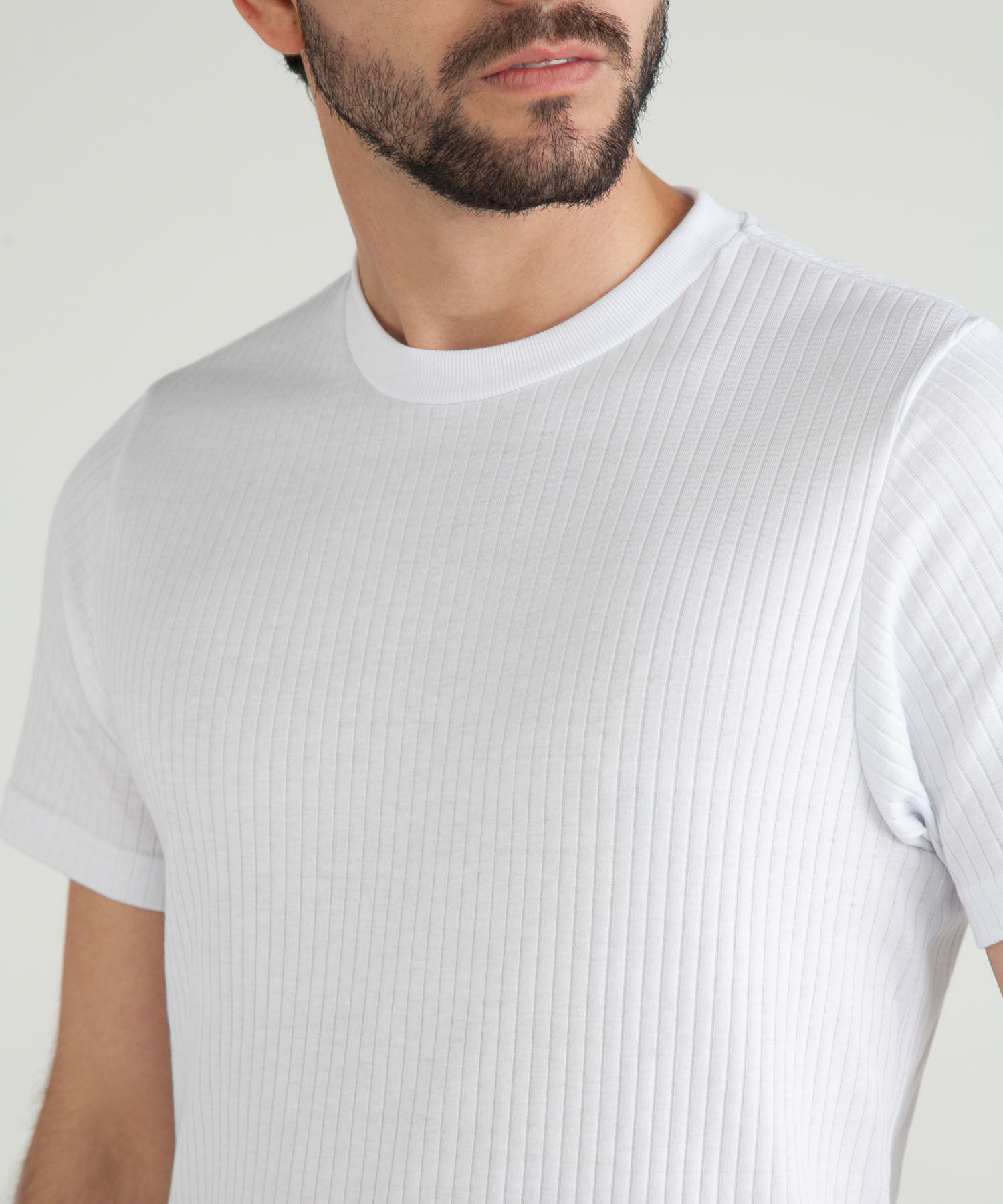 Camiseta Interior Para Hombre Acanalada Manga Corta Compra Online PATPRIMO