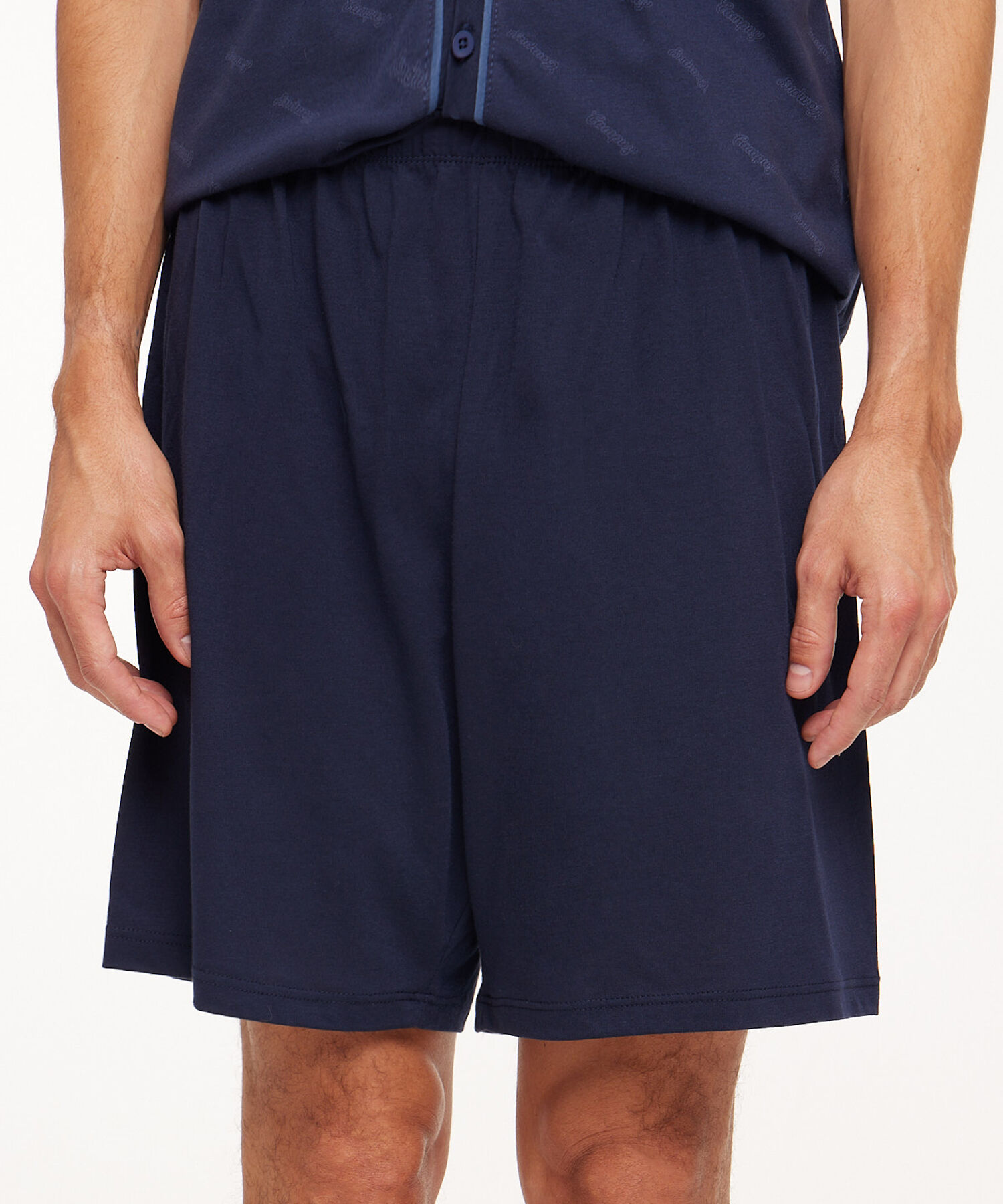 Pijama Camiseta Manga Corta Con Botonadura En Frente Y Pantaloneta