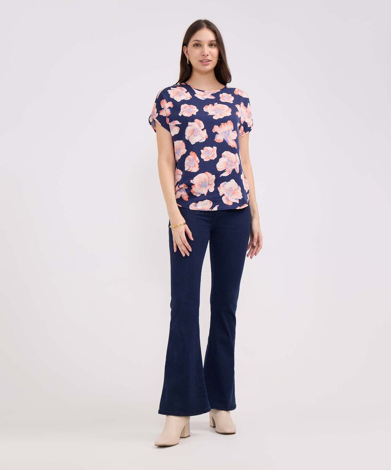 Jean Jegging Flare Azul Oscuro