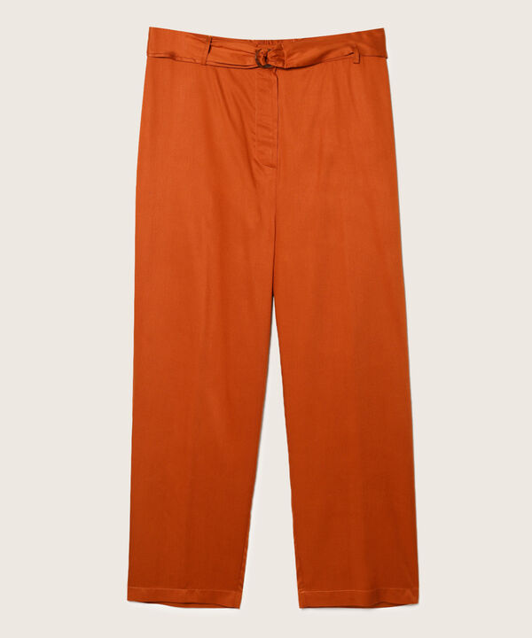 Pantalón Tipo Jogger Con Cinturón En La Misma Tela