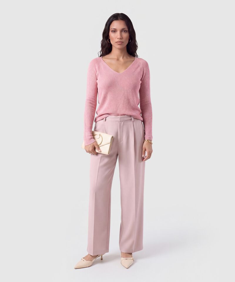 Saco Tejido Escote V Para Mujer