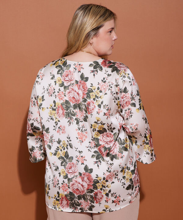 Blusa Manga 3/4 Unicolor