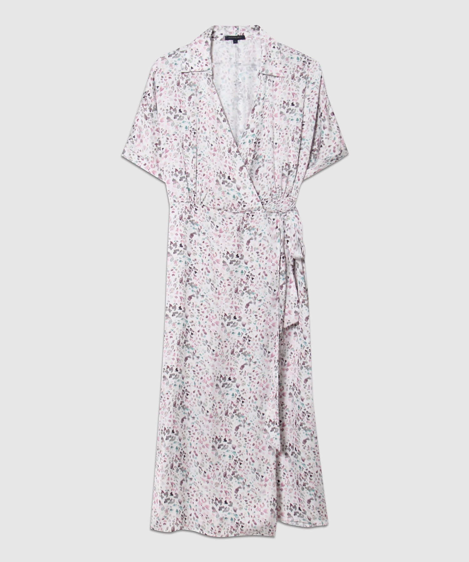 Vestido Estampado En Satín