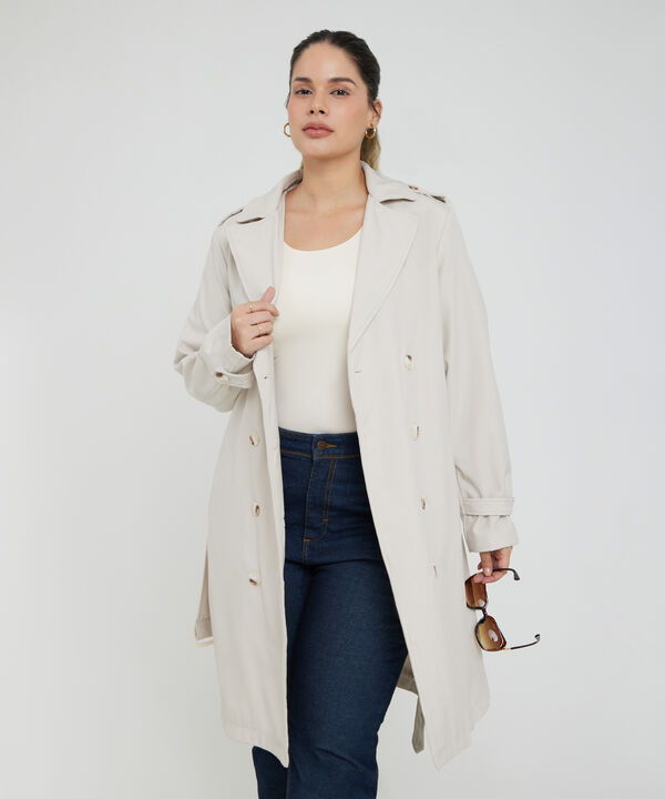 Chaqueta Tipo Trench Con Doble Abotonadura image number null
