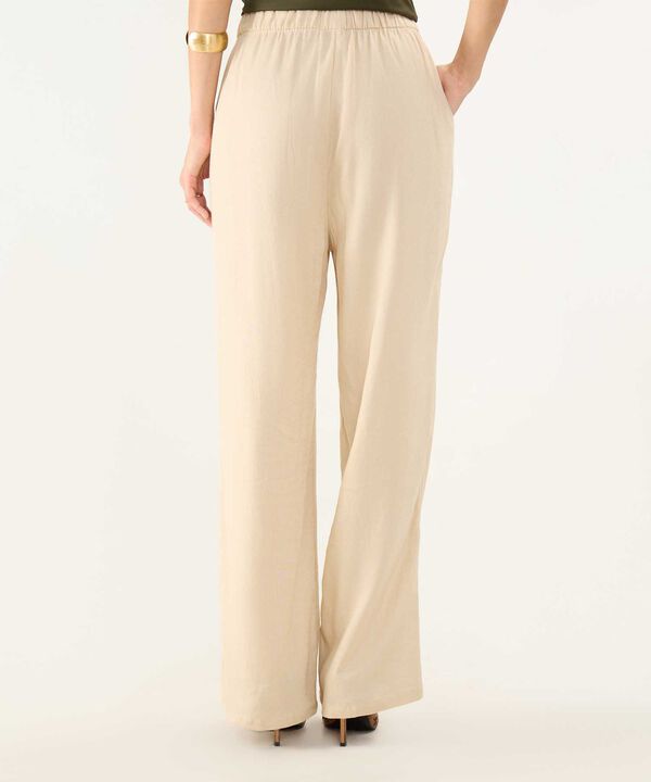 Pantalón Fluido en Efecto Lino