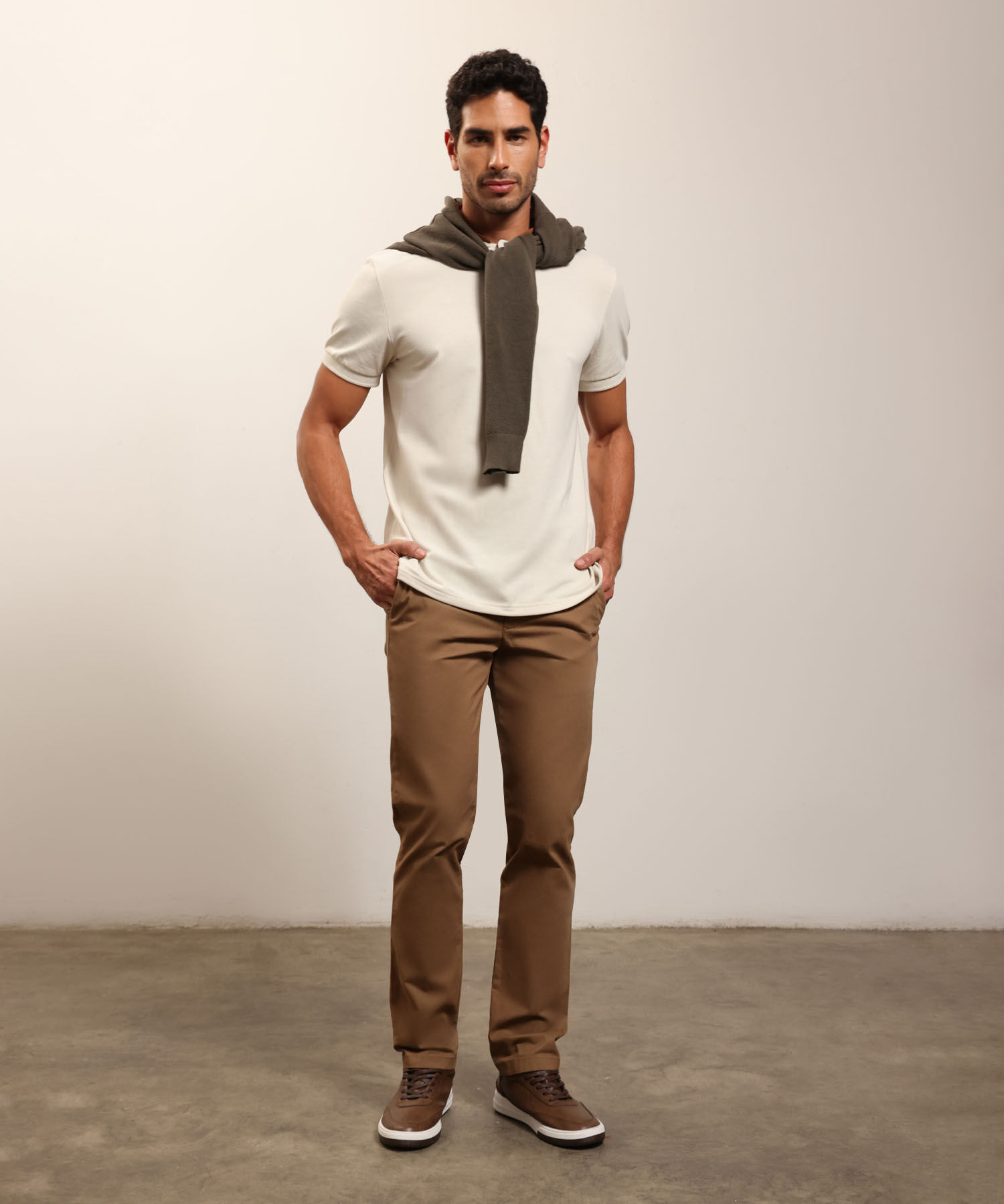 Pantal&oacute;n Cl&aacute;sico Para Hombre De Corte Recto