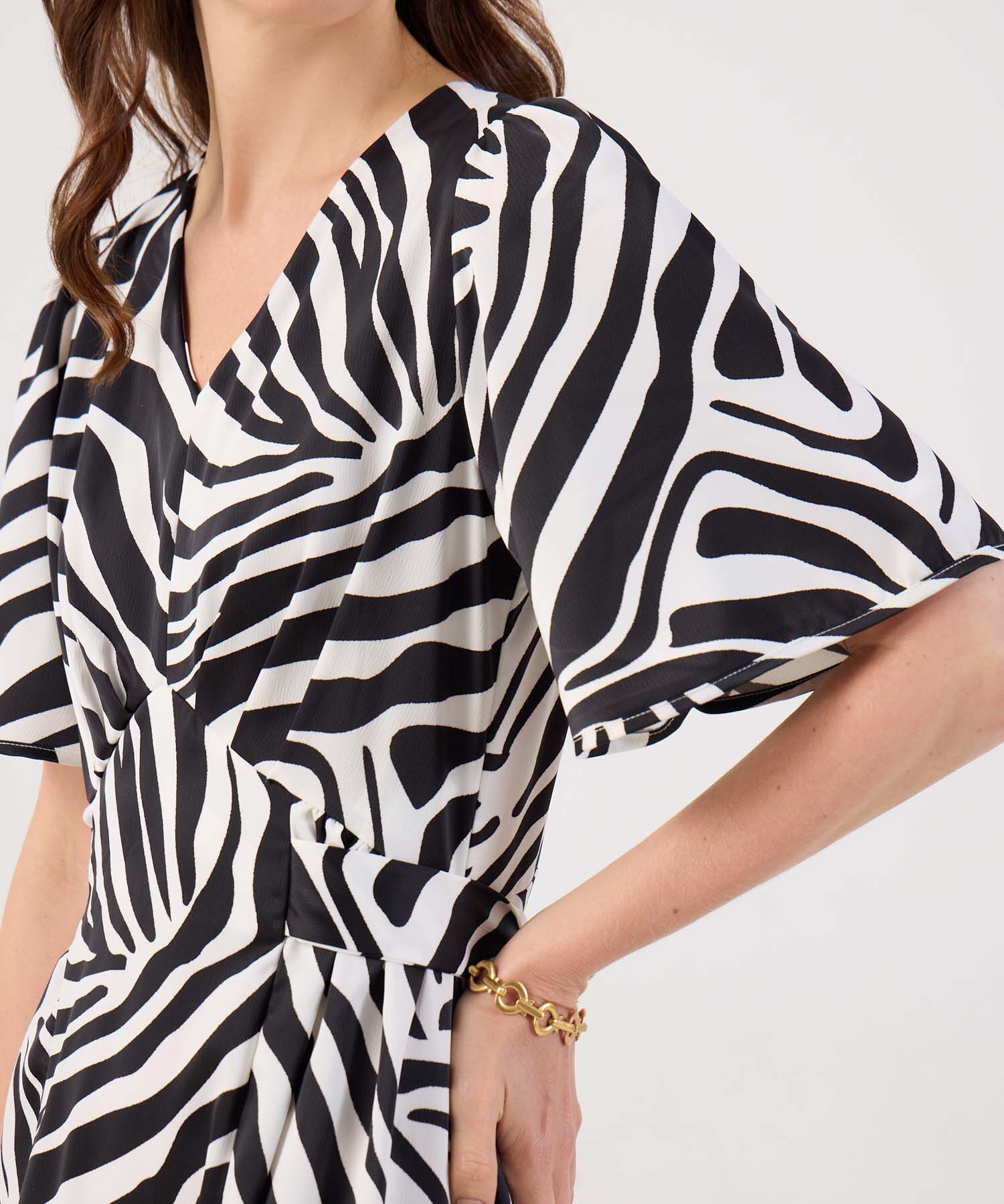 Vestido Largo con Escote en V para Mujer