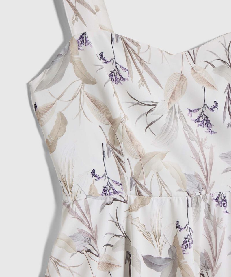 Vestido Medio de Tirantes Anchos para Mujer