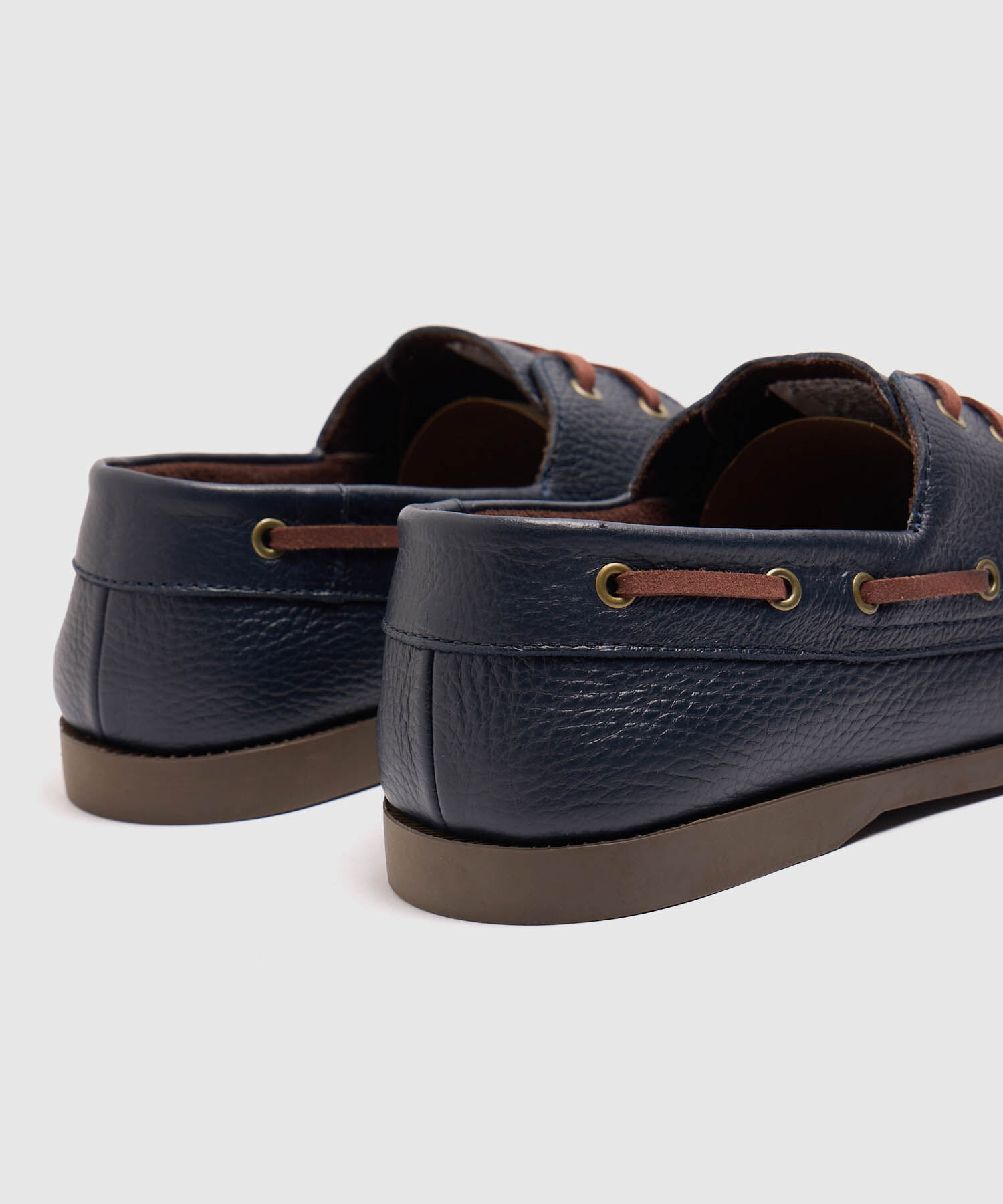 Zapato Driver De Cuero Texturizado Hombre