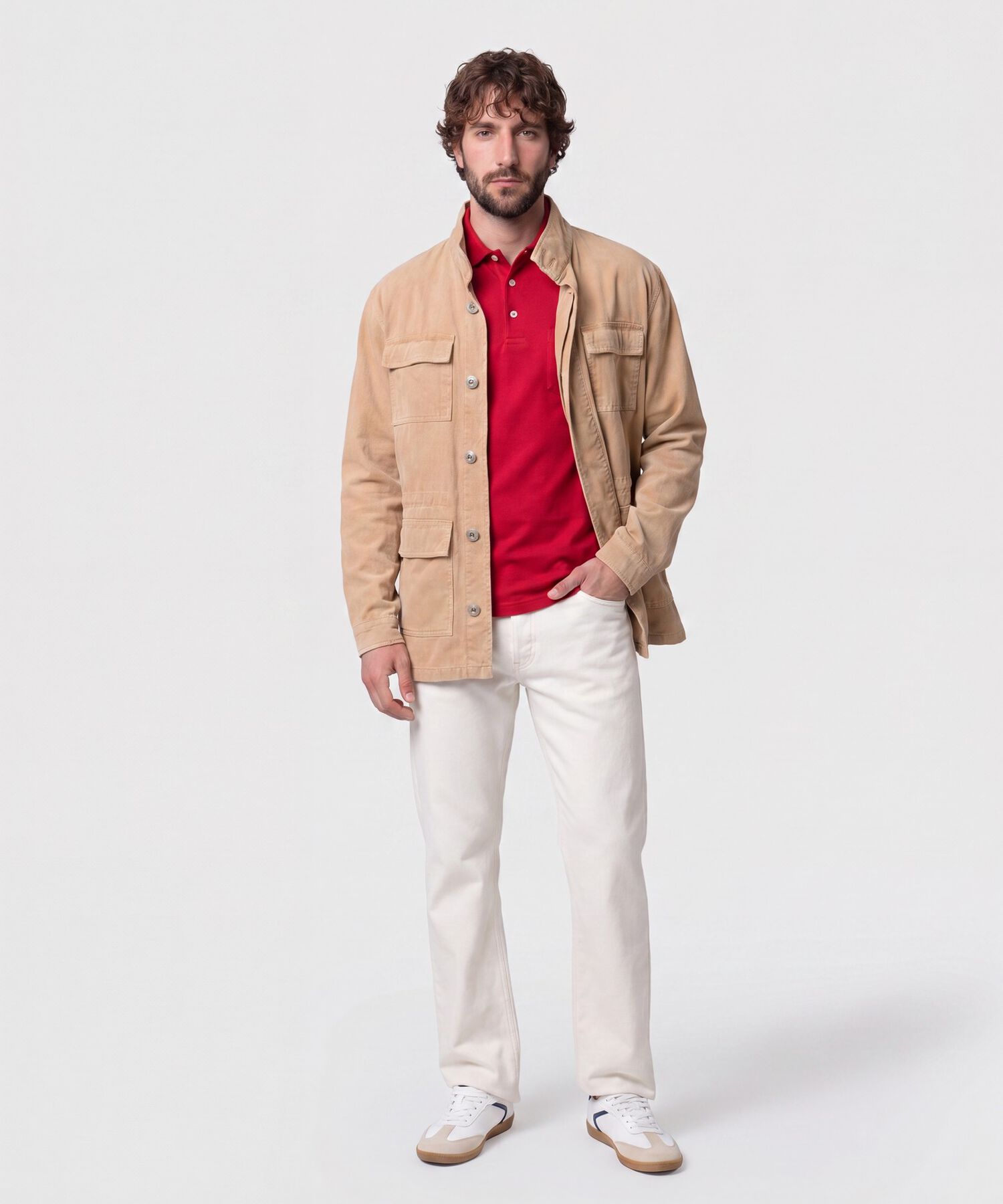Polo Con Bolsillo De Parche Para Hombre