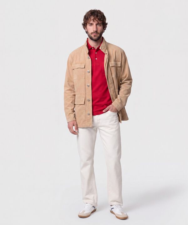 Polo Con Bolsillo De Parche Para Hombre