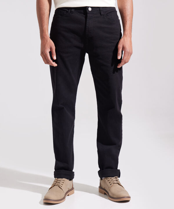 Pantalón 5 Bolsillos Color Negro
