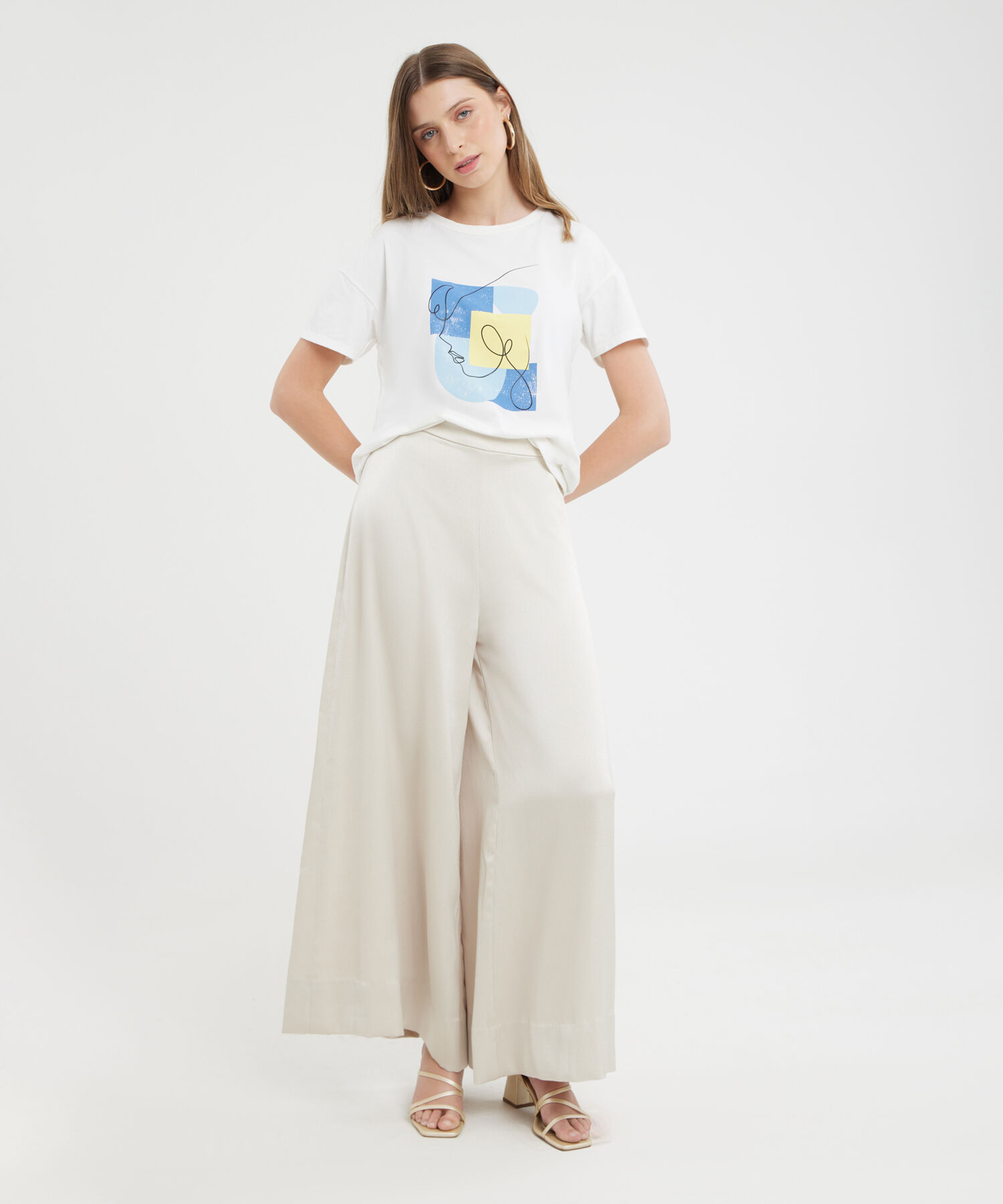 Camiseta Manga Corta Corrida Con Screen En Frente