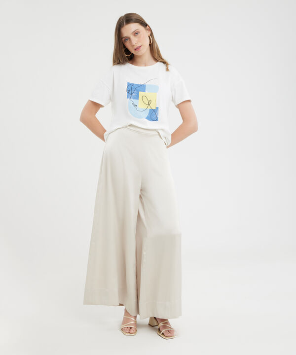Camiseta Manga Corta Corrida Con Screen En Frente
