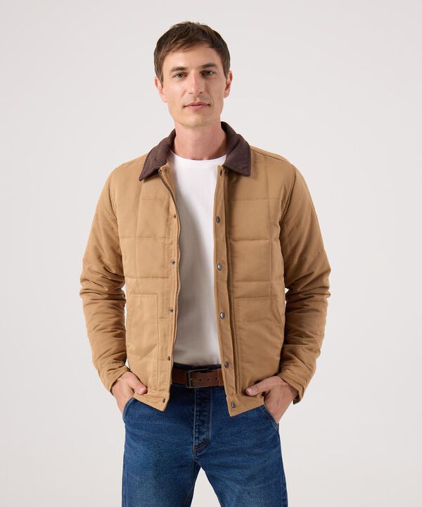 Chaqueta En Pana Acolchada Para Hombre image number null