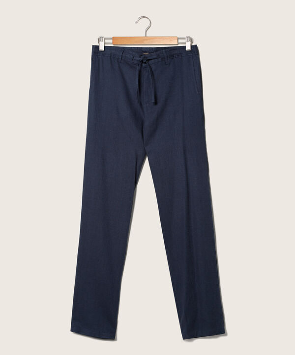 Pantalón Chino Unicolor Lino
