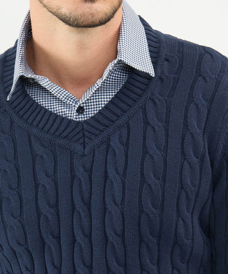 Saco Tejido Cuello en V